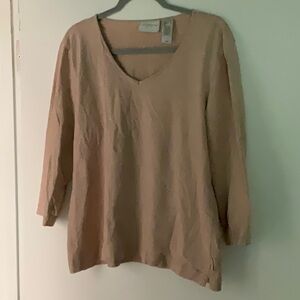 Liz Claiborne lounge wear outfit. Pink heather. Size XL.